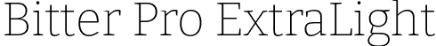 Bitter Pro ExtraLight font - BitterPro-ExtraLight.otf