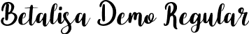 Betalisa Demo Regular font - BetalisaDemo-Regular.otf