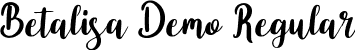 Betalisa Demo Regular font - BetalisaDemo-Regular.ttf