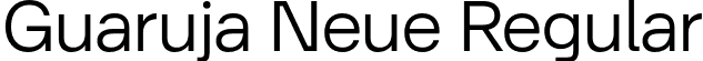 Guaruja Neue Regular font - GuarujaNeue-Regular.otf