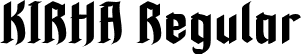 KIRHA Regular font - KIRHApersonal.otf