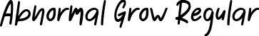 Abnormal Grow Regular font - Abnormal Grow.ttf