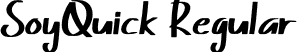 SoyQuick Regular font - SoyQuick.otf