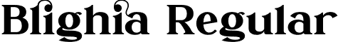 Blighia Regular font - Blighia.otf