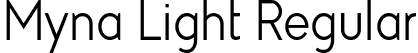 Myna Light Regular font - Myna-Light.ttf