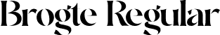 Brogte Regular font - Brogte.otf