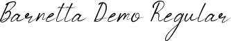 Barnetta Demo Regular font - BarnettaDemo-JRpoB.ttf