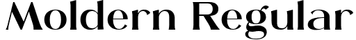 Moldern Regular font - MoldernRegular-MVR2J.ttf