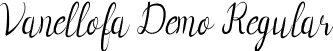 Vanellofa Demo Regular font - VanellofaDemoRegular.ttf