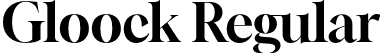 Gloock Regular font - Gloock-Regular.otf