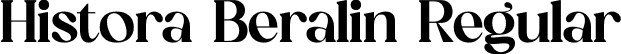 Histora Beralin Regular font - Histora Beralin.otf