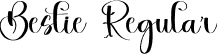 Bestie Regular font - Bestie.otf