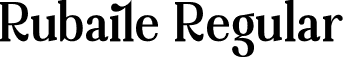 Rubaile Regular font - Rubaile.otf