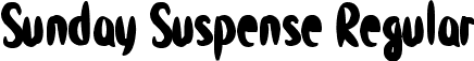 Sunday Suspense Regular font - Sunday Suspense.otf