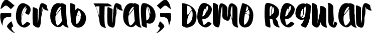 Crab Trap Demo Regular font - CrabTrapDemoRegular.ttf