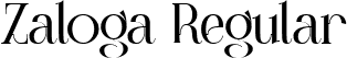 Zaloga Regular font - Zaloga.ttf