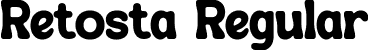 Retosta Regular font - Retosta.otf