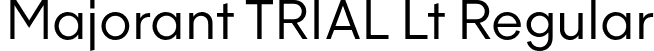 Majorant TRIAL Lt Regular font - MajorantTRIAL-Lt.otf