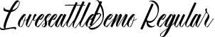 Loveseattle Demo Regular font - LoveseattleDemoRegular.ttf