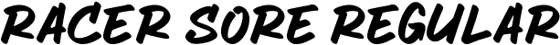 Racer Sore Regular font - RacerSore.ttf