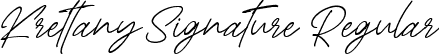 Krettany Signature Regular font - Krettany Signature.ttf