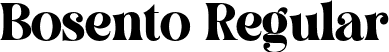 Bosento Regular font - Bosento.otf