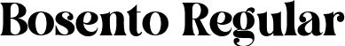 Bosento Regular font - Bosento.ttf