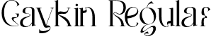 Gaykin Regular font - GaykinRegular-MVx1Y.otf