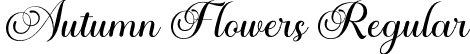 Autumn Flowers Regular font - AutumnFlowers.otf