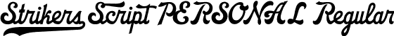 Strikers Script PERSONAL Regular font - StrikersScriptPersonalRegular-Yzxwq.otf