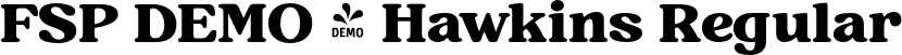 FSP DEMO - Hawkins Regular font - demo-hawkins.otf