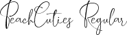 PeachCuties Regular font - PeachCuties.otf