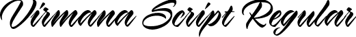 Virmana Script Regular font - VirmanaScript-1GVqv.ttf