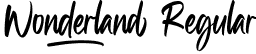 Wonderland Regular font - Wonderland.ttf