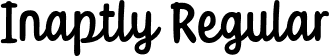 Inaptly Regular font - Inaptly-DEMO.ttf