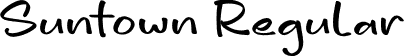 Suntown Regular font - Suntown.otf