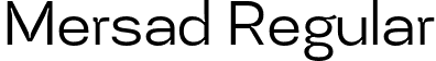 Mersad Regular font - Mersad-Regular.otf