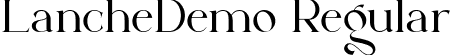 LancheDemo Regular font - Lanche_Demo.ttf