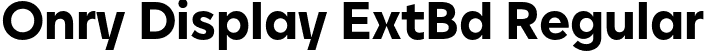 Onry Display ExtBd Regular font - nicolassfonts-onrydisplay-extrabold.otf