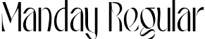 Manday Regular font - mandayregular-ov1v3.ttf