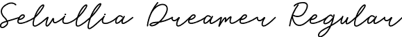 Selvillia Dreamer Regular font - Selvillia Dreamer.otf