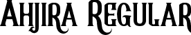 Ahjira Regular font - ahjira.ttf