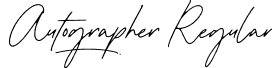 Autographer Regular font - Autographer Demo.otf