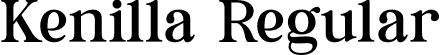 Kenilla Regular font - Kenilla.otf