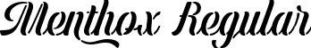 Menthox Regular font - MenthoxRegular-lgXwe.ttf