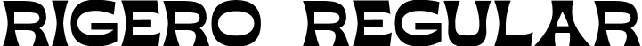 Rigero Regular font - rigero-regular.otf