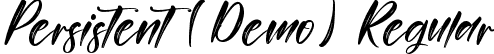 Persistent (Demo) Regular font - Persistent (Demo) Regular.ttf