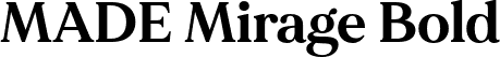 MADE Mirage Bold font - MADE Mirage Bold PERSONAL USE.otf