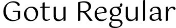 Gotu Regular font - Gotu-Regular.ttf