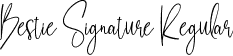 Bestie Signature Regular font - Bestie Signature.ttf